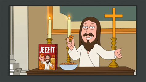 Jesus performing magic on family guy